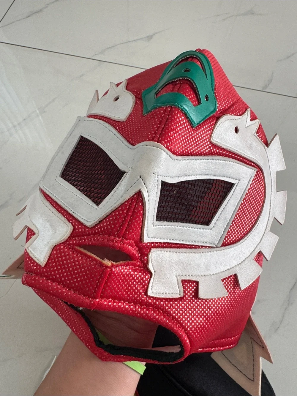 Halloween Kids Superhero Luchador Mexican Masks Set - Red, Black & Green